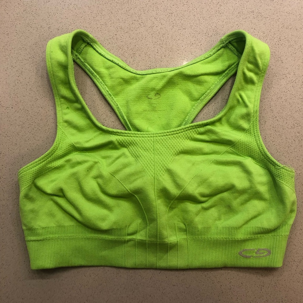 Lime Green Sports bra